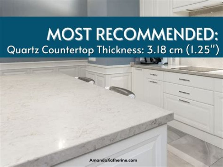 What is the standard thickness of quartz countertops?