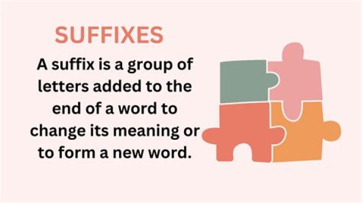 What is the suffix meaning enlargement?