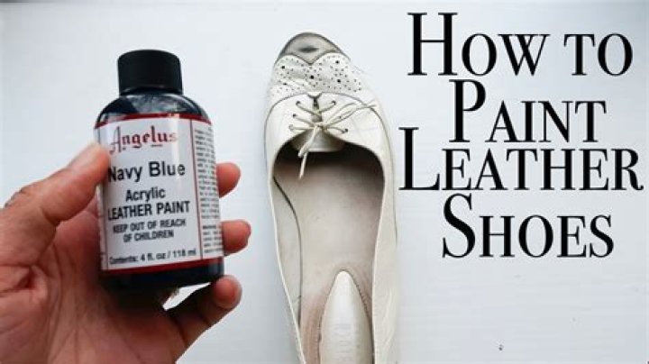 What kind of paint do you use on leather sneakers?