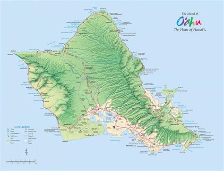 What landforms are in Honolulu Hawaii?