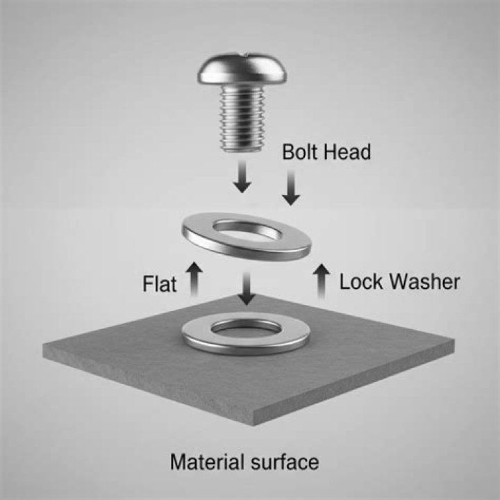 What order do bolts and washers go?