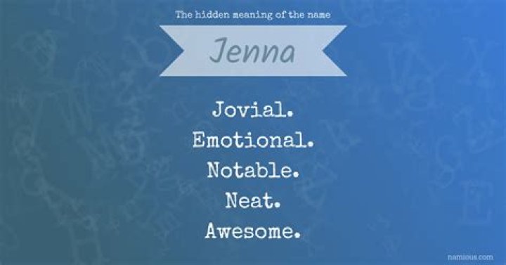 What origin is the name Jenna?