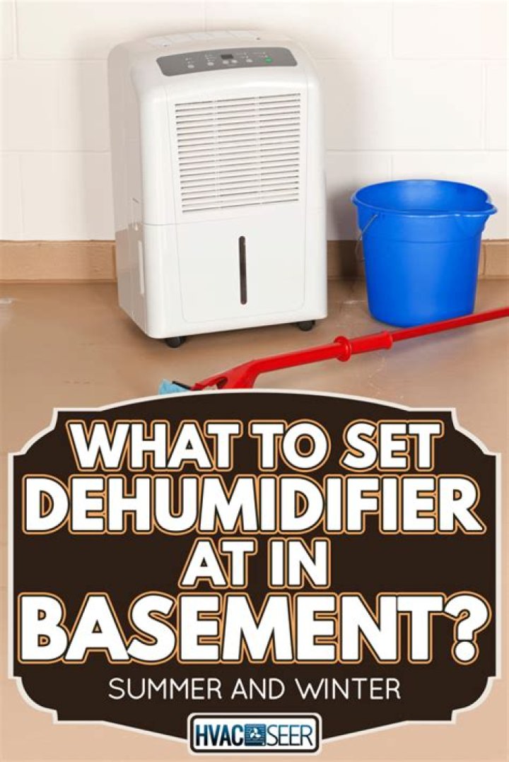 What should a dehumidifier be set at in the winter?