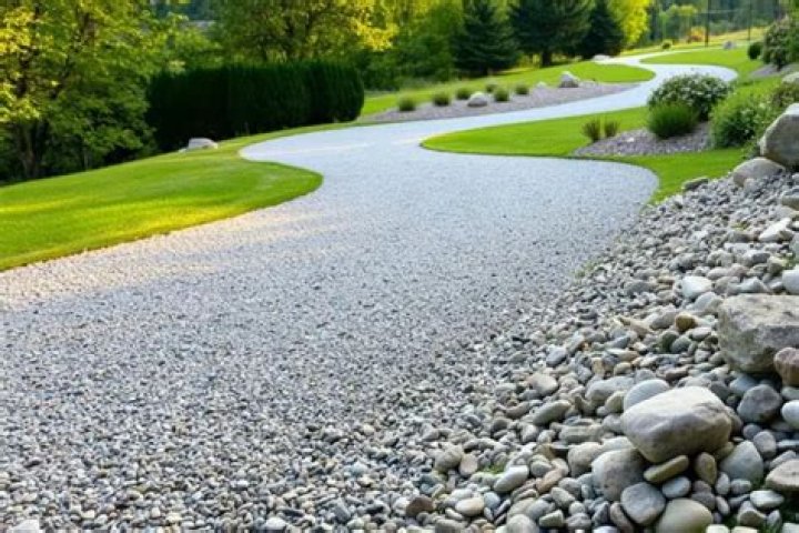 What should I Border my gravel driveway with?