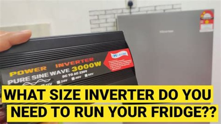 What size inverter do I need to run a mini fridge?