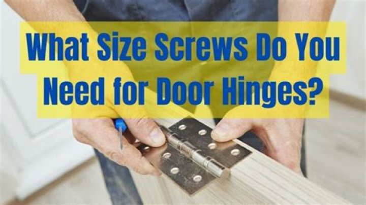 What size screws are used for interior door hinges?