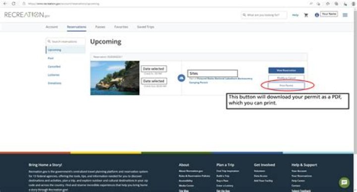 What time can I make reservations on recreation gov?