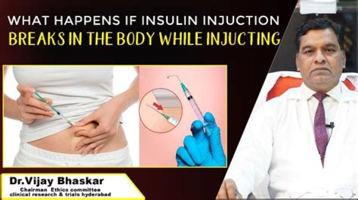 What to do if a needle breaks off in you?