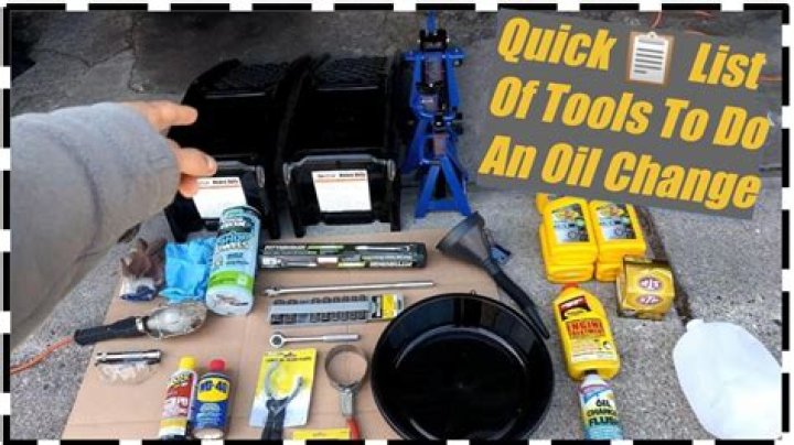 What tools do you need to do a oil change?