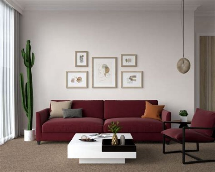 What wall colors go with burgundy leather sofa?