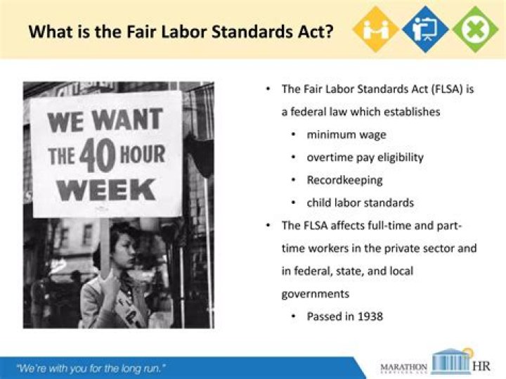 What was the Fair Labor Standards Act of 1938 quizlet?
