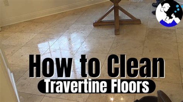 What’s the best way to clean travertine floors?