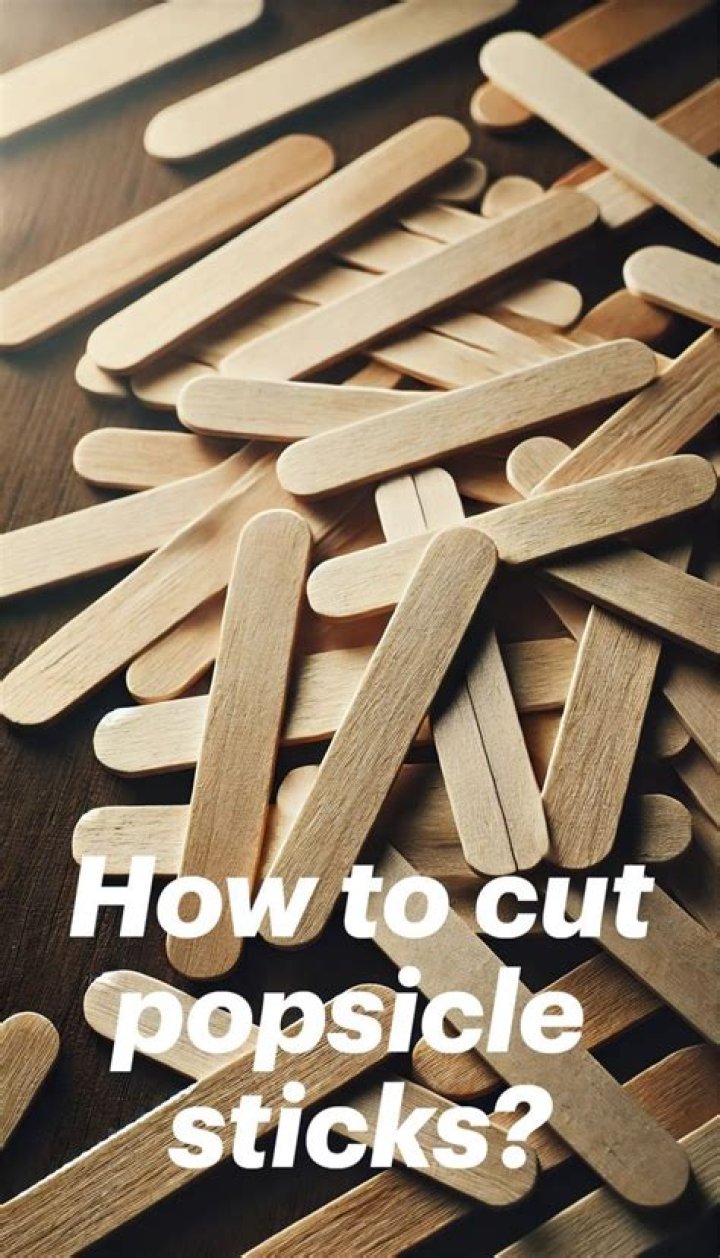 What’s the best way to cut Popsicle sticks?