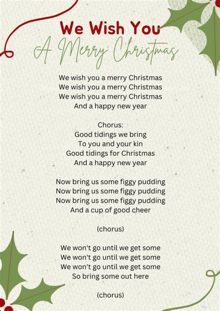 When did we wish you a Merry Christmas written?