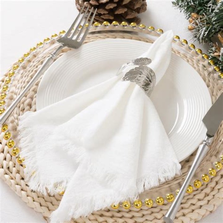 Where do napkins go in a place setting?