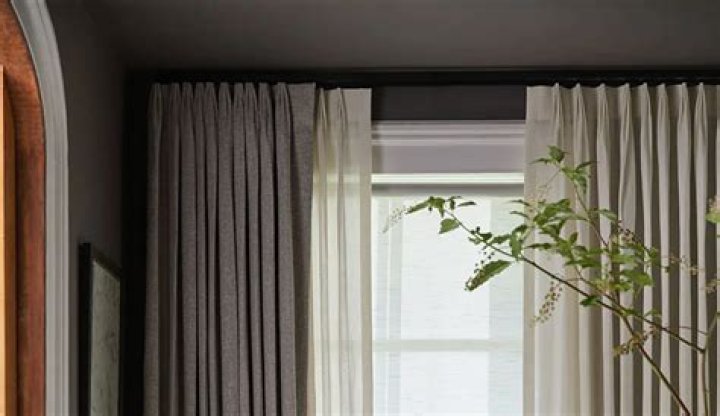 Where do you hang curtain rods with molding?