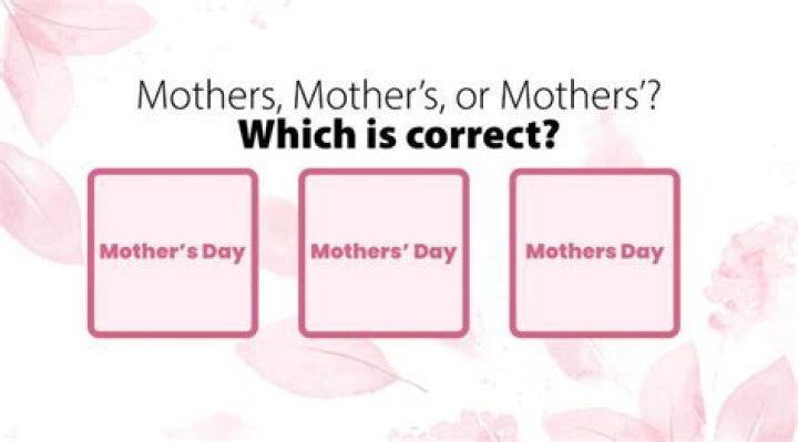 Where is the apostrophe in Happy Mothers Day?