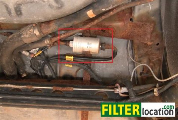 Where is the fuel filter located on a 2014 Ford Fusion?