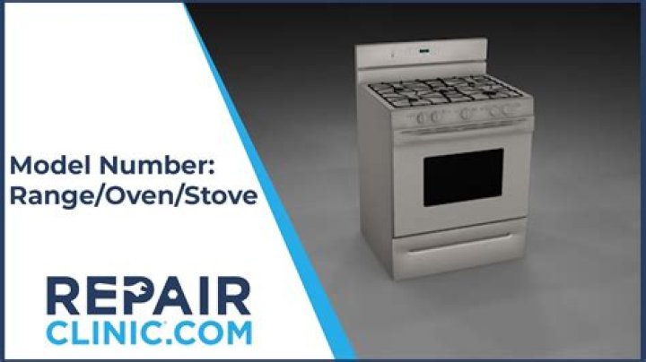 Where is the model number on a Maytag stove?