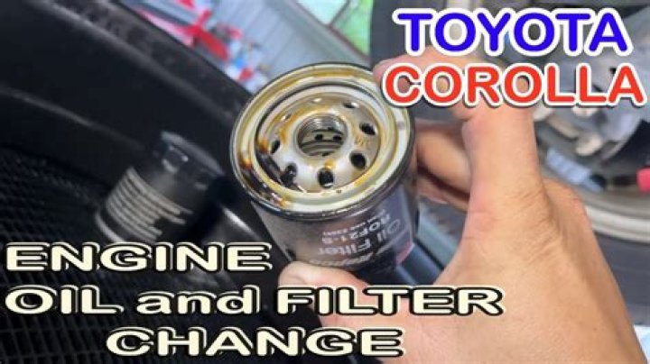Where is the oil filter on 2009 Toyota Corolla?