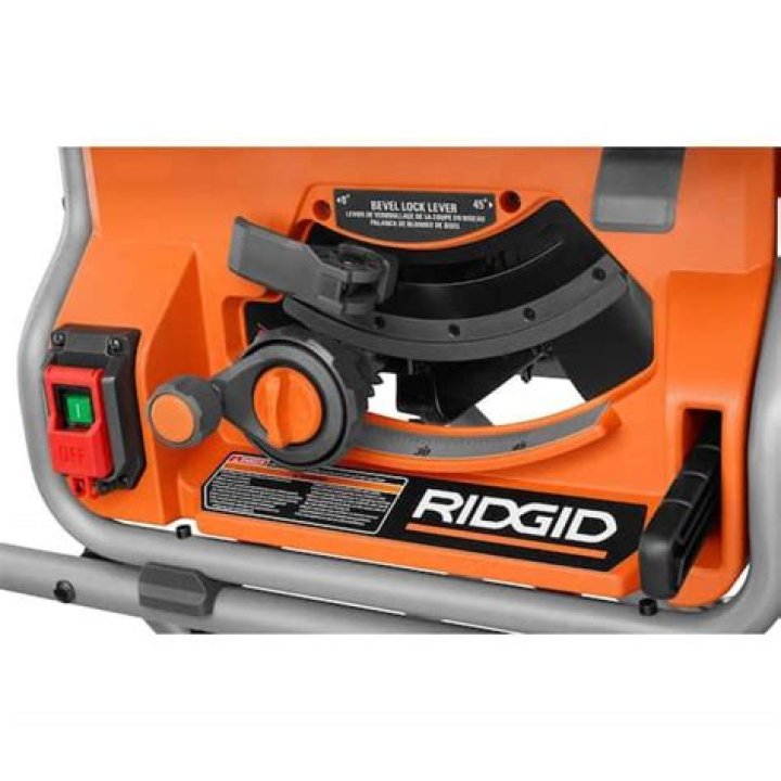 Where is the serial number on a Ridgid table saw?