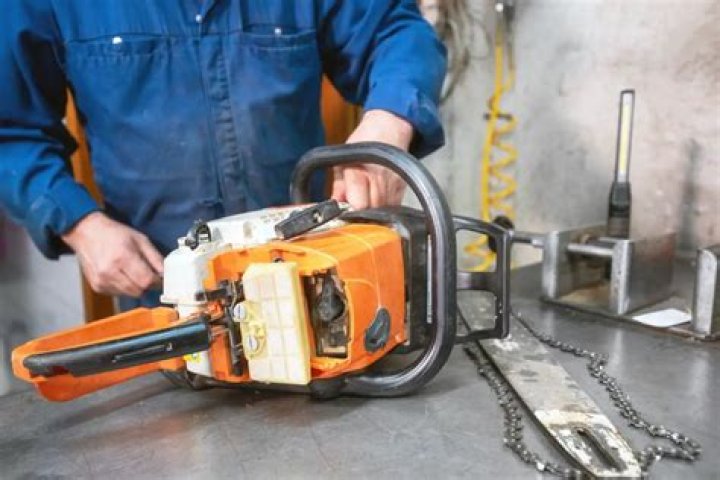 Where is the spark arrestor on a chainsaw?