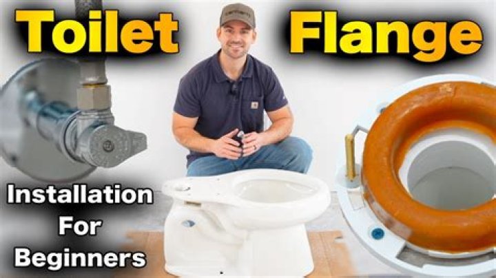 Where should a toilet flange be placed?