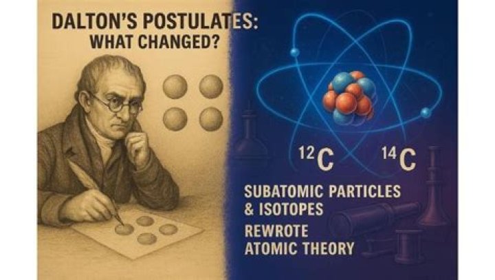Which of Dalton’s postulates are incorrect?