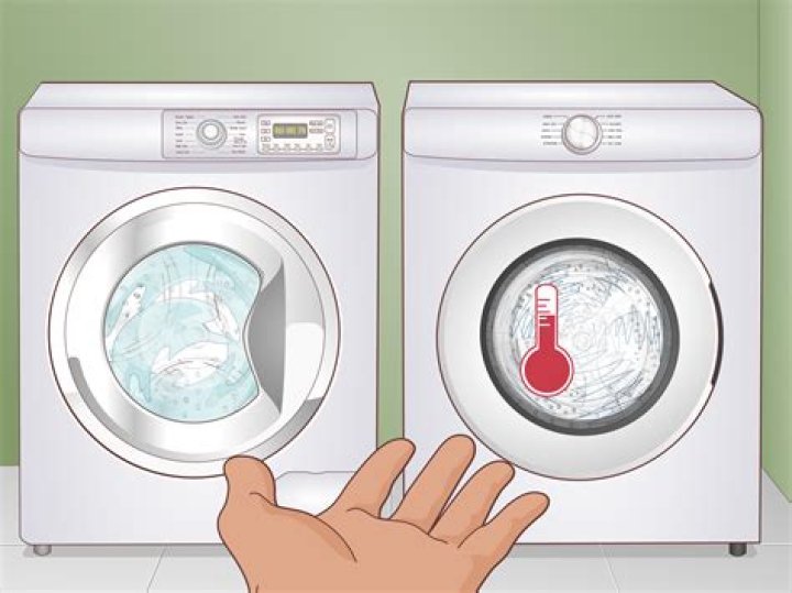 Which side is hot and cold for washer?