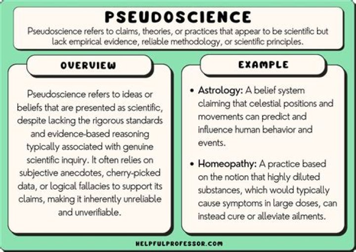 Which statement is the best example of pseudoscience?