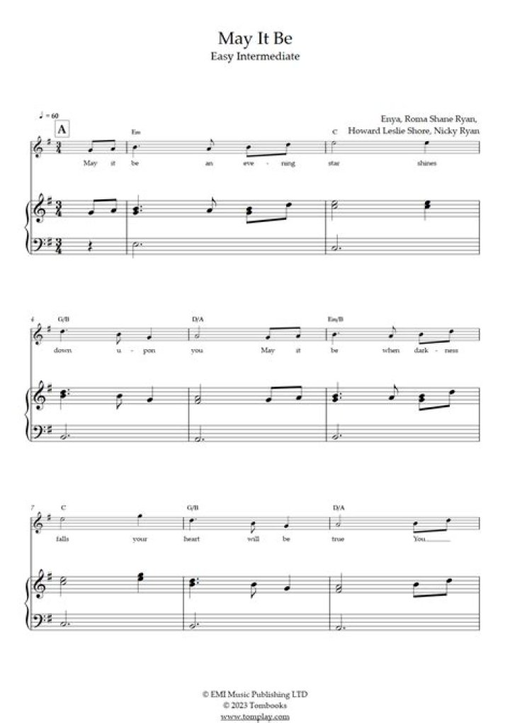 Who composed may it be