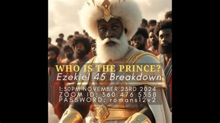 Who is the prince in Ezekiel 46?