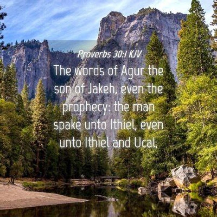 Who was Agur son of Jakeh (Proverbs 30)?