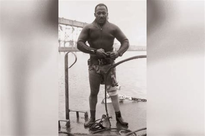 Who was the first black Navy diver?