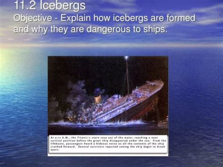 Why can icebergs be dangerous to ships?