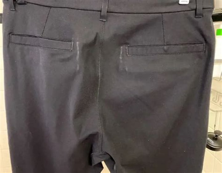 Why do my black pants have white marks?