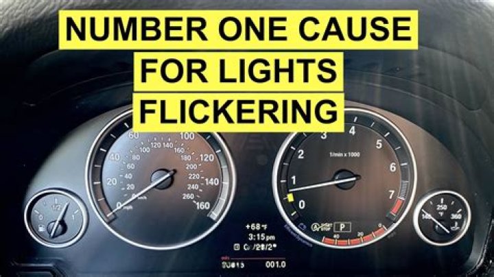 Why do my headlights flicker when I brake?