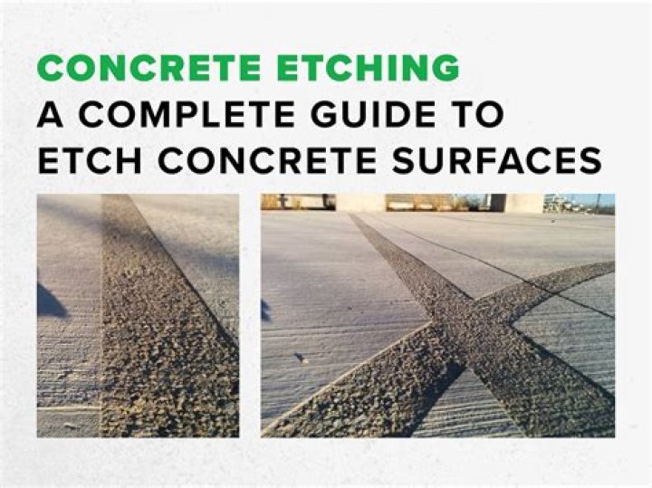 Why do you etch concrete before painting?