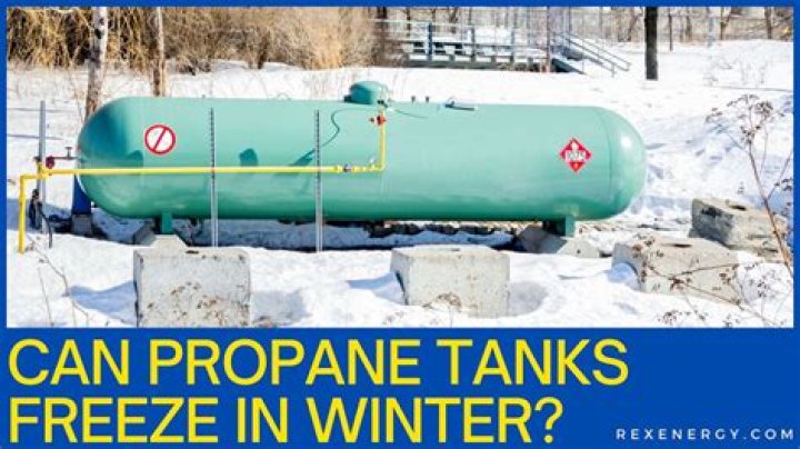Why does propane tank freeze?