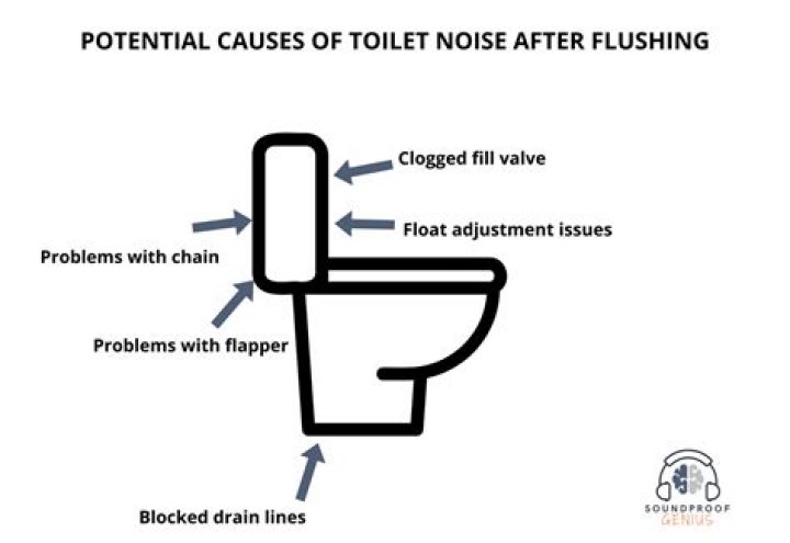 Why does toilet make noise after flushing?