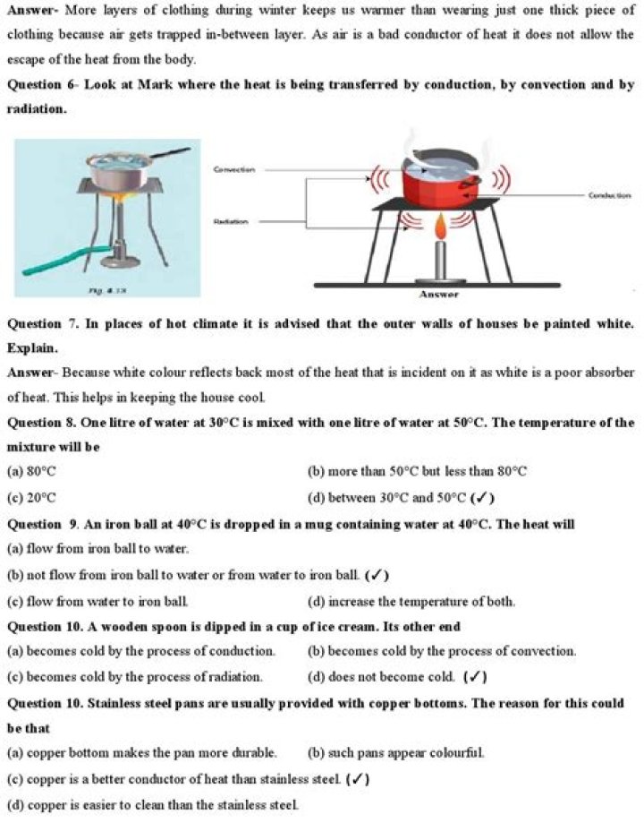 Why is iron a poor conductor of heat?