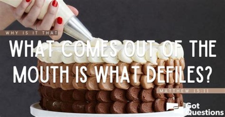 Why is it that what comes out of the mouth is what defiles (Matthew 15:11)?