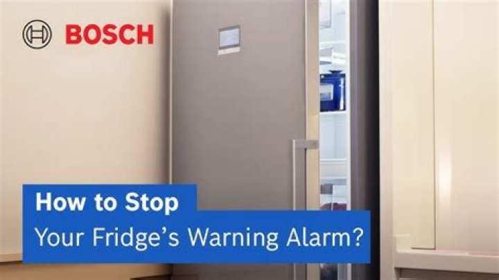 Why is my Bosch fridge freezer beeping?