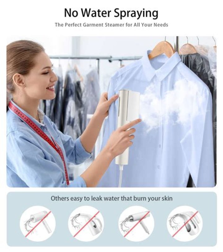 Why is my clothes steamer spitting water?