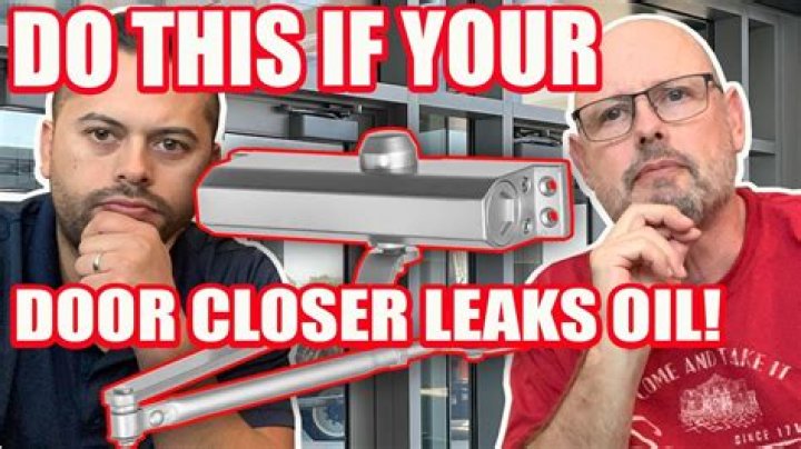 Why is my door closer leaking oil?