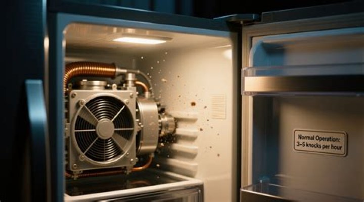 Why is my fridge making a knocking sound?