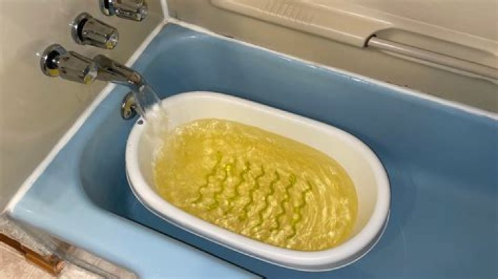 Why is my tub water yellow?