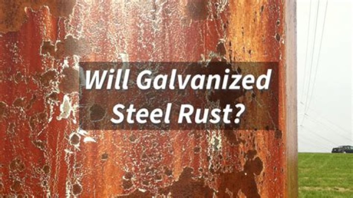 Will galvanized steel rust underwater?